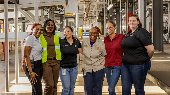 Group of women in operations