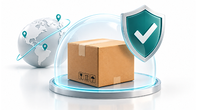 package with shield