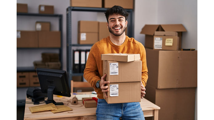 person holding boxes